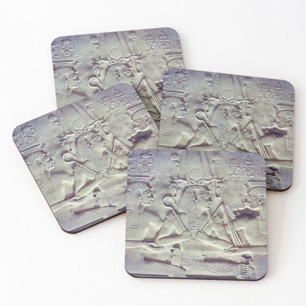 Item preview, Pharaoh, goddess Mut, hieroglyphics, ancient Egypt vintage photography designed and sold by art-of-egypt.