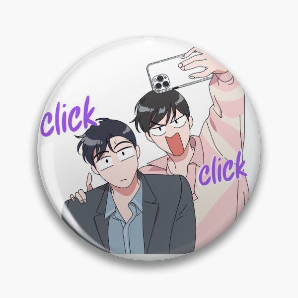 Item preview, Red Candy (YAOI)(BLManhwa) by Hanse, Kang Shihyeon and Park Hajun taking picture together designed and sold by Rist-Taker.