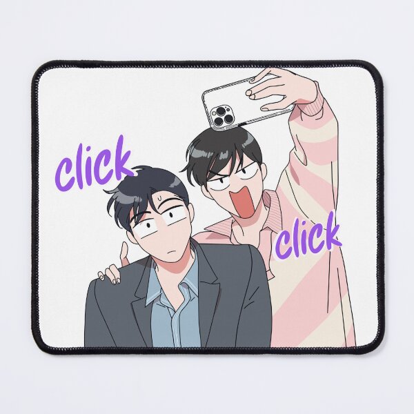Item preview, Red Candy (YAOI)(BLManhwa) by Hanse, Kang Shihyeon and Park Hajun taking picture together designed and sold by Rist-Taker.