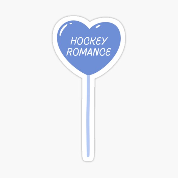 Item preview, hockey romance book trope lollipop blue designed and sold by catdiasart.