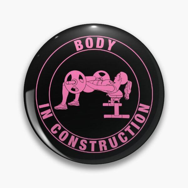 Item preview, Fitness athlete, hip thrust, gym, strength training, pink, English designed and sold by CreaVisArt.