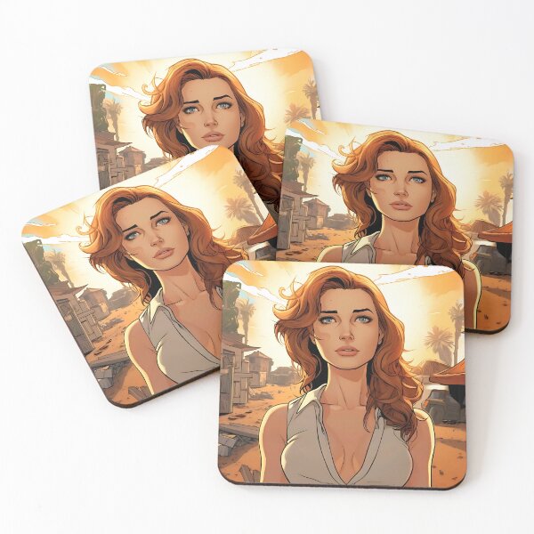 Item preview, Radiant dawn: woman with a sunlit face designed and sold by ArrangedDesigns.