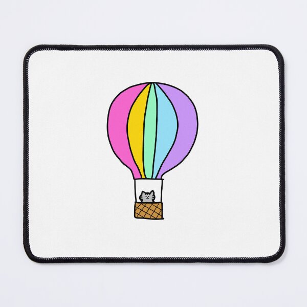 Item preview, hot-air Balloon with a Cat designed and sold by superbaechoo.