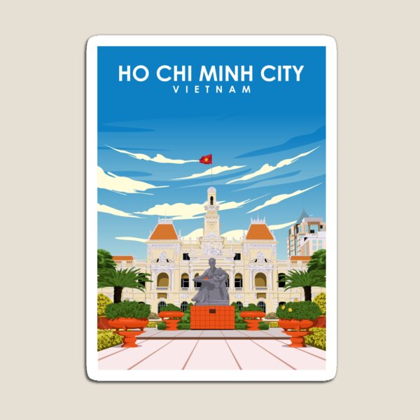 Item preview, Ho Chi Minh City Vietnam Travel Poster designed and sold by Stadify.