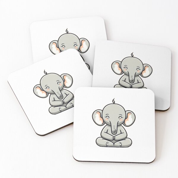 Item preview, Elephant meditating designed and sold by PawelNature.