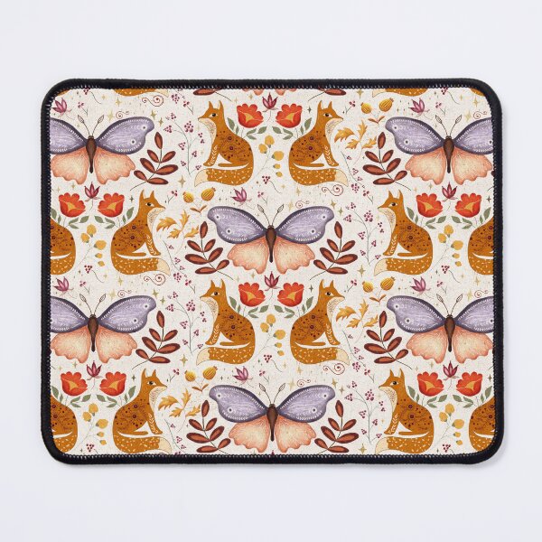 Item preview, Arte Popular Boho // Mariposas y Zorros// Fondo Crema designed and sold by creativebakergb.