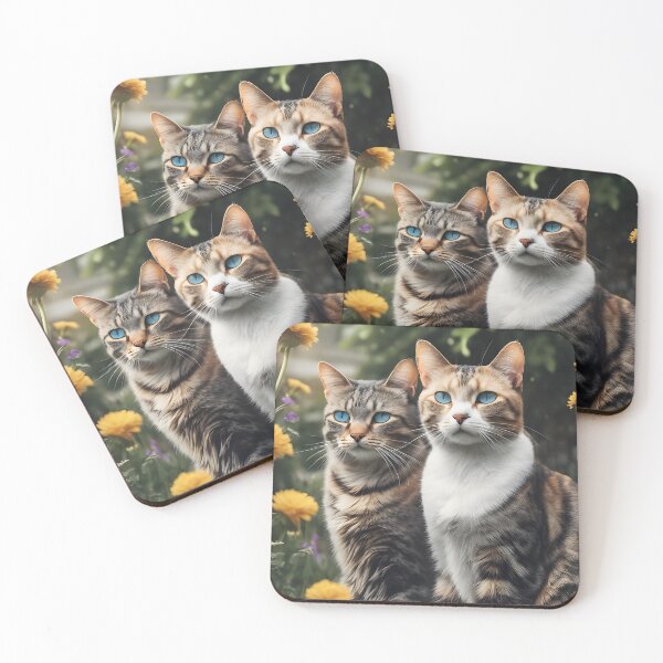 Item preview, Cats in the garden designed and sold by Efrén Martínez Mendoza.