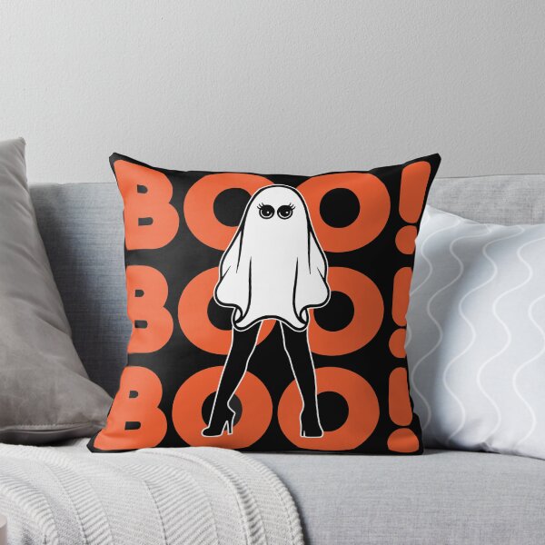 Item preview, Boo! Sheet Ghost in Heels Orange designed and sold by OutMyBox.