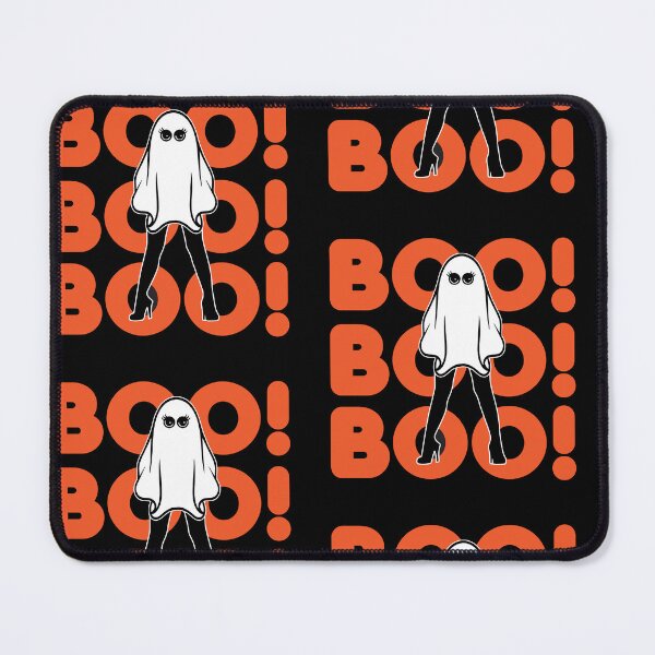 Item preview, Boo! Sheet Ghost in Heels Orange designed and sold by OutMyBox.