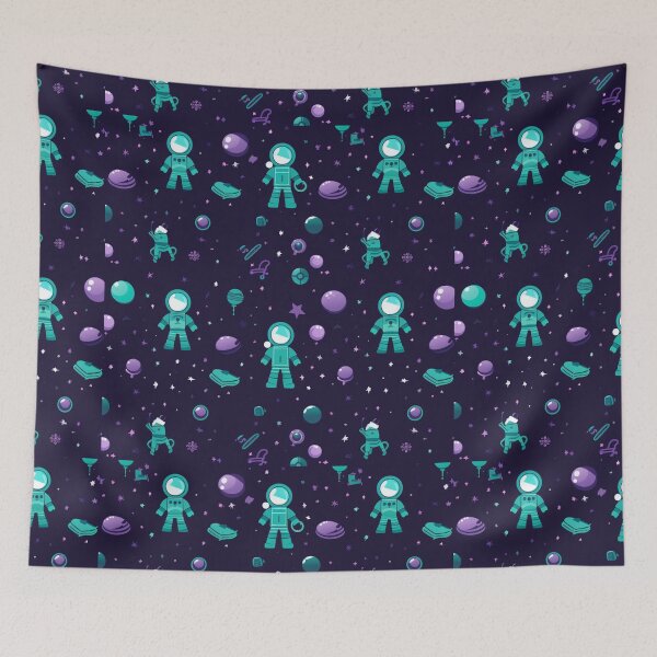 Item preview, Cartoon astronauts in space designed and sold by PawelNature.