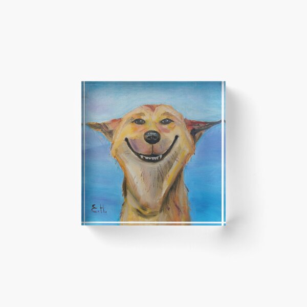 Aperçu de l'œuvre Fanny chien peinture à l'huile créée et vendue par Elvi-Artist.