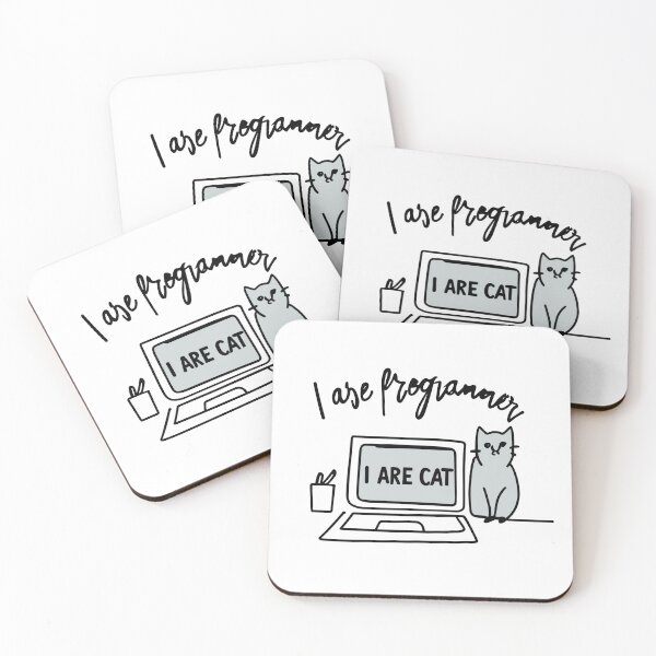 Item preview,  I are Programmer Cat - Funny Coding Cat stickers  designed and sold by stickercuffs.