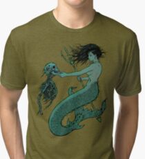 Camiseta de tejido mixto Desde el fondo