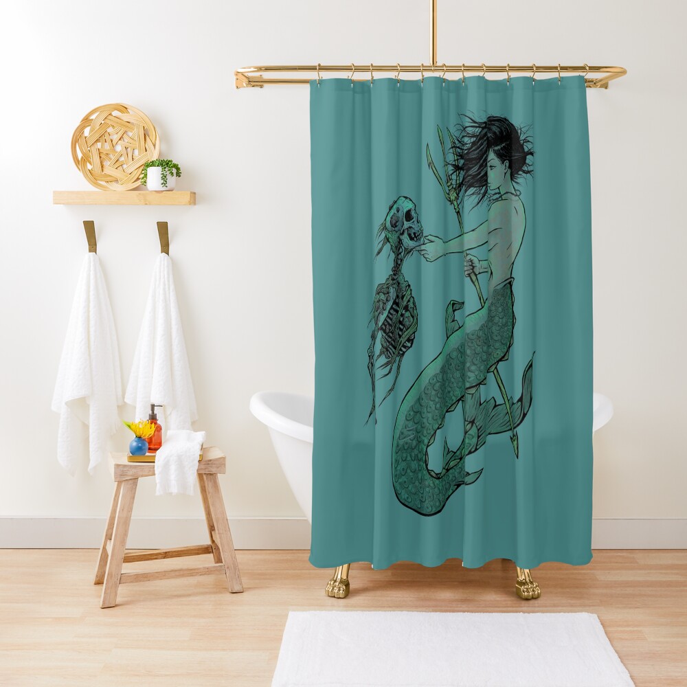 From the Bottom Shower Curtain