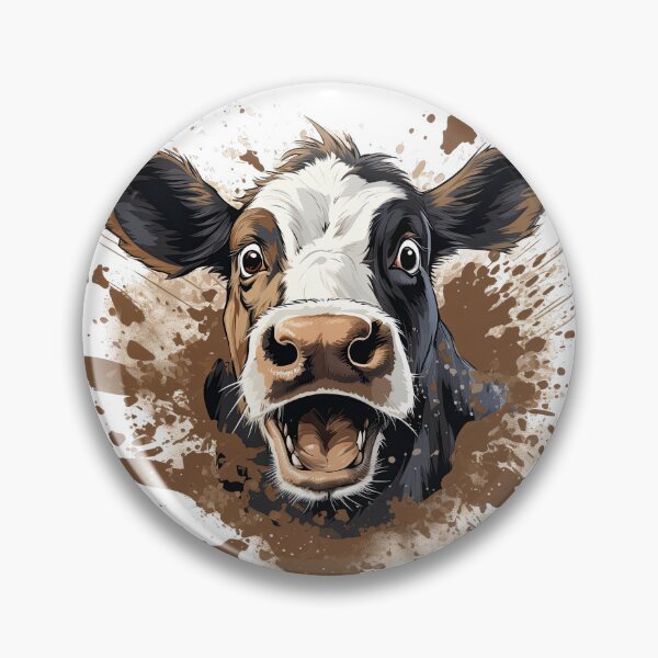 Item preview, Action Cow Bursting Through! designed and sold by arabicdesigns.