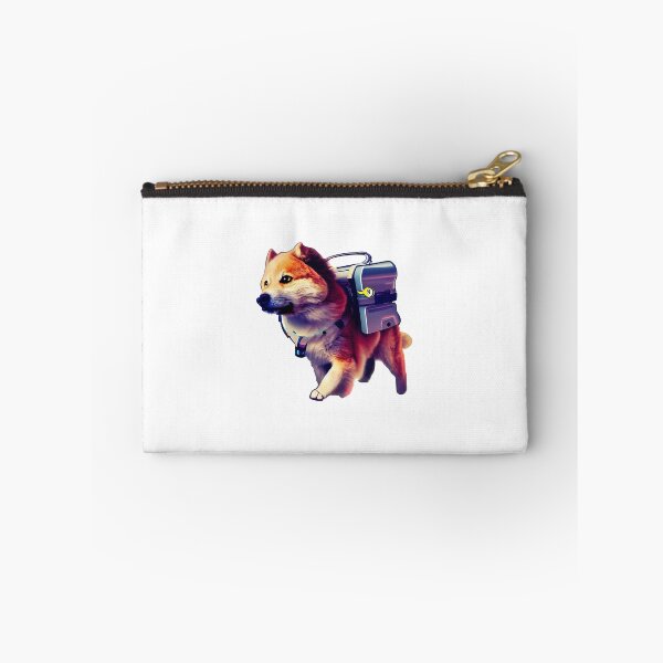Item preview, Shiba space dog solider - dog - stickers designed and sold by CRAFTARTTR.