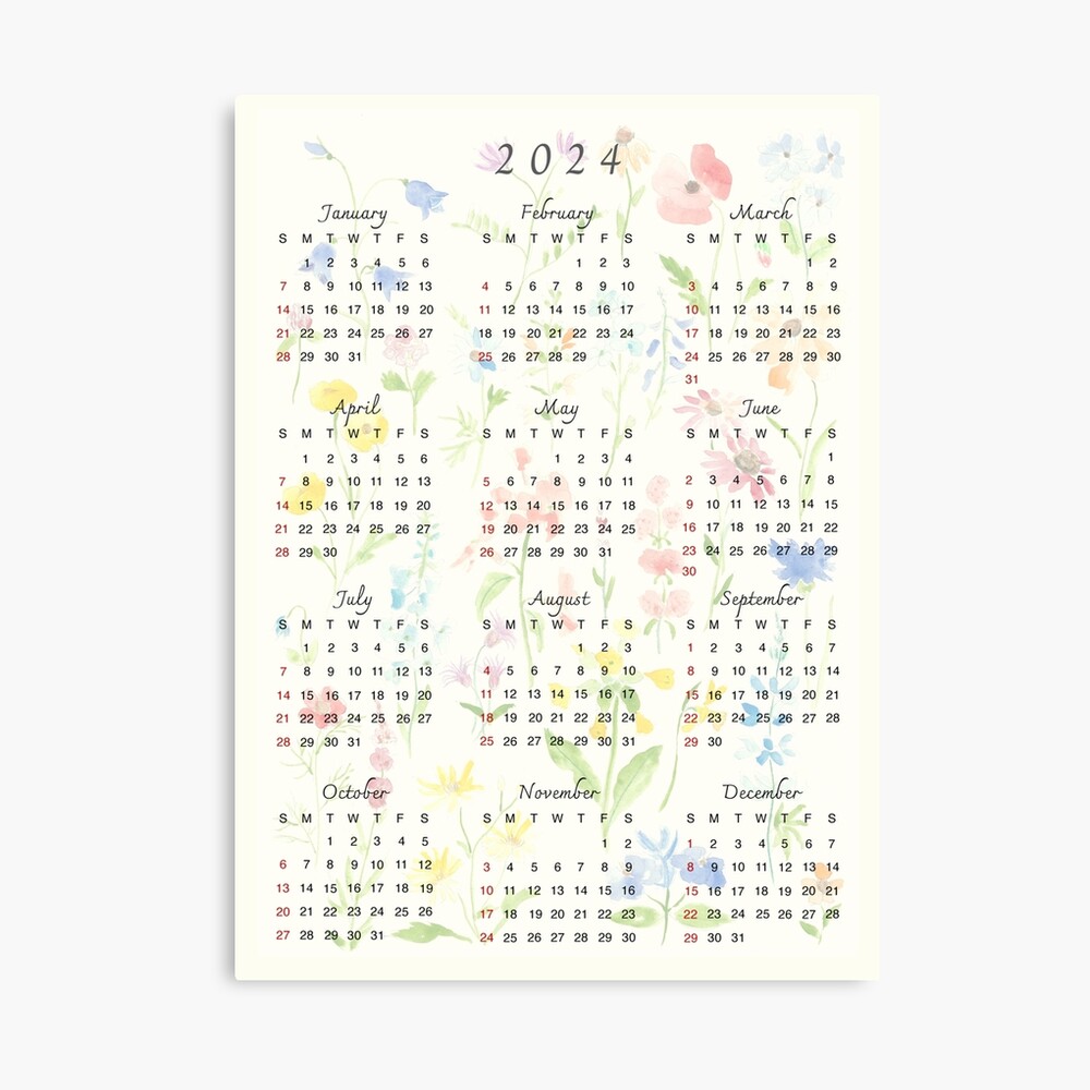 Wall Calendar 2024 - 30 x 29 Cm HOME SWEET HOME