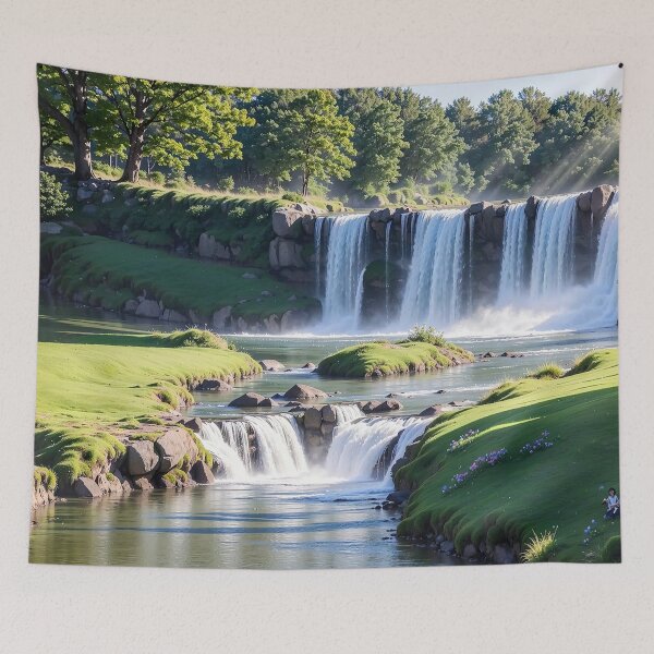 Item preview, Caída del río Meadow designed and sold by DiscoGypsyFish.