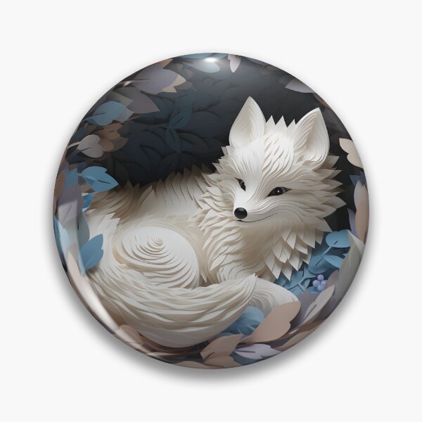 Item preview, Paper Cut Arctic Fox designed and sold by LittleFirework.
