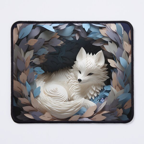 Item preview, Paper Cut Arctic Fox designed and sold by LittleFirework.