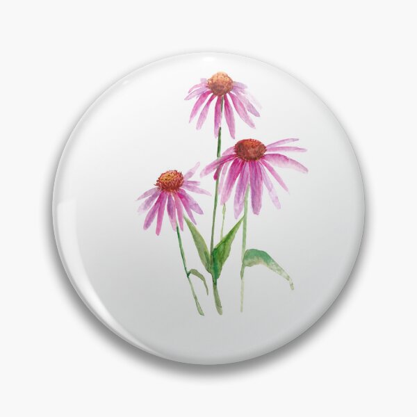 Item preview, Pink Coneflower Watercolor designed and sold by shroukart.