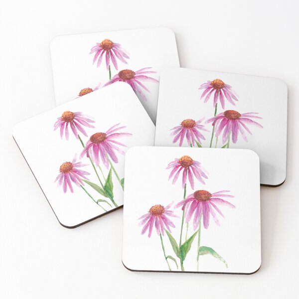 Item preview, Pink Coneflower Watercolor designed and sold by shroukart.