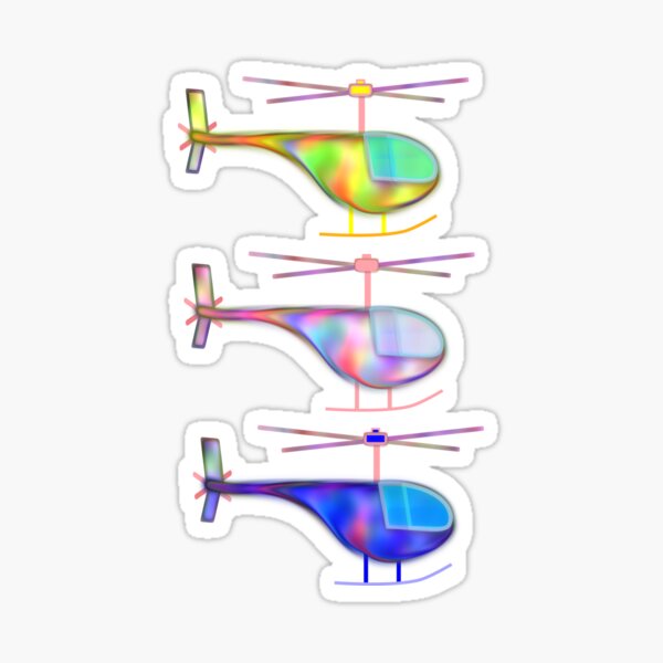 Item preview, Rainbow Helicopter designed and sold by M-Lorentsson.