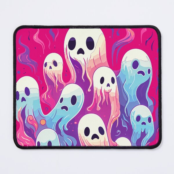 Item preview, Fun Hot Pink and light blue Ghosts designed and sold by TriarArt.