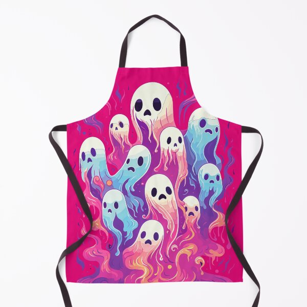 Item preview, Fun Hot Pink and light blue Ghosts designed and sold by TriarArt.