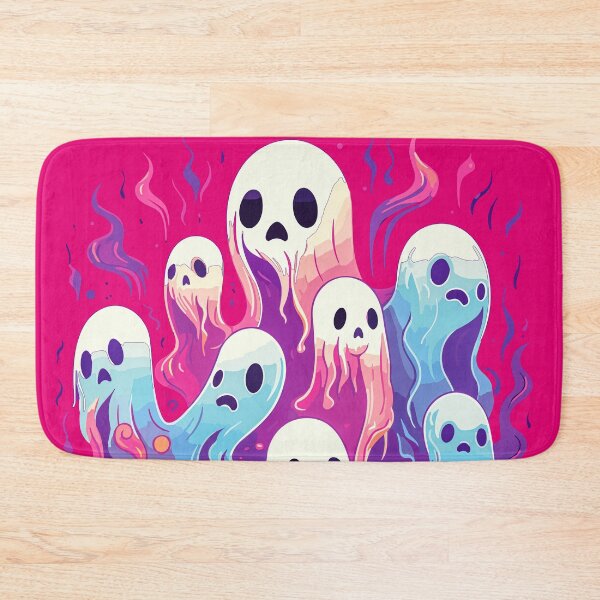 Item preview, Fun Hot Pink and light blue Ghosts designed and sold by TriarArt.