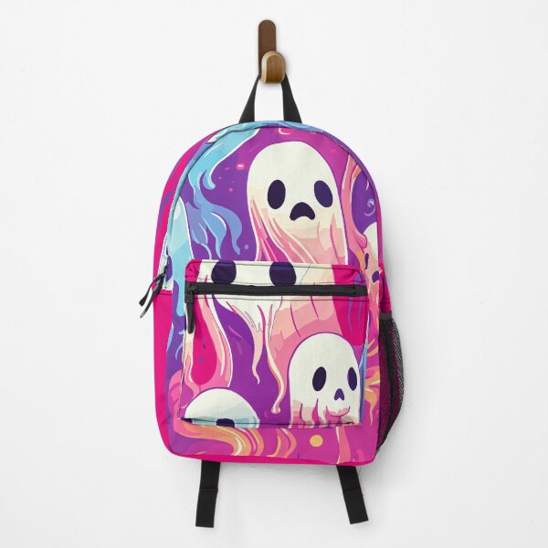 Item preview, Fun Hot Pink and light blue Ghosts designed and sold by TriarArt.