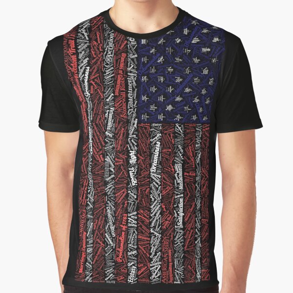 Item preview, American pride in words and colors. Country's flag. designed and sold by Patty A..