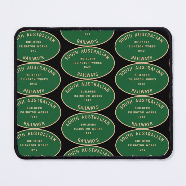 Item preview, Islington South Australian Railways builders plate 1942 designed and sold by Green-over-red.
