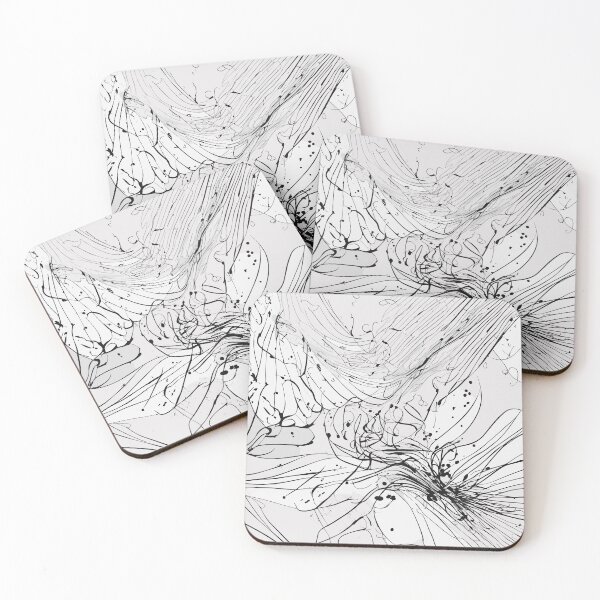 Item preview, Abstract Black: Elegance in Minimalistic Intricacy. designed and sold by blackink-design.
