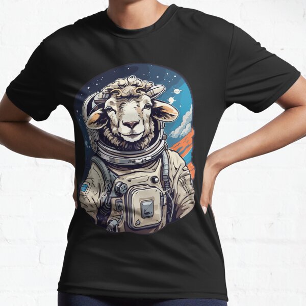 The Cosmic Adventures of Sheep Astronauts Active T-Shirt