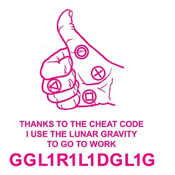 Artwork thumbnail, Lunar gravity cheat code by cheatcodestore