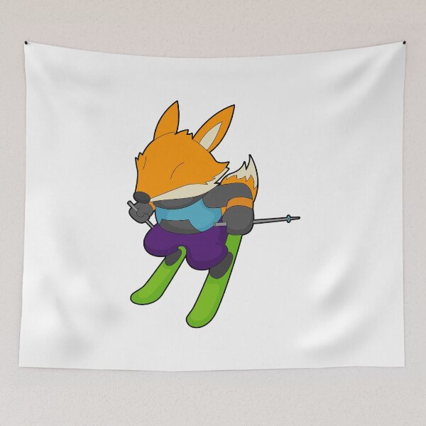 Item preview, Fox Skier Ski Winter sports designed and sold by Snabdesign84.
