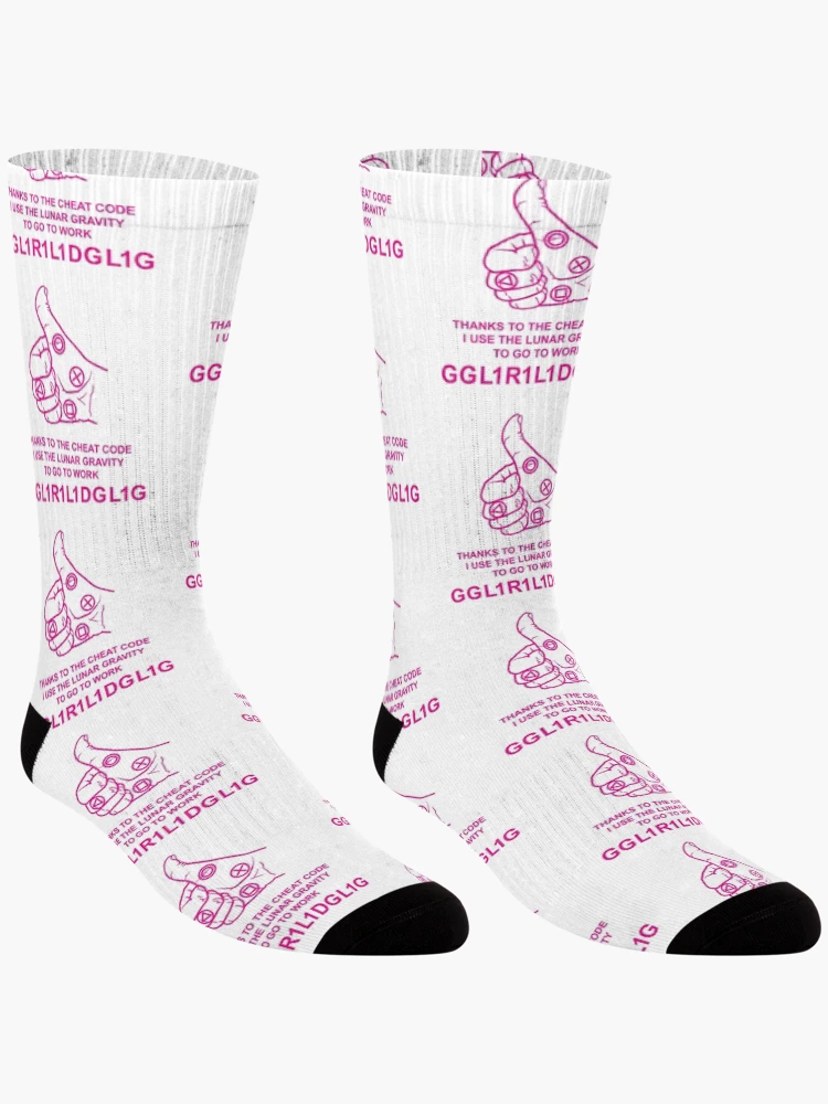 Thumbnail 3 of 5, Socks, Lunar gravity cheat code designed and sold by cheatcodestore.