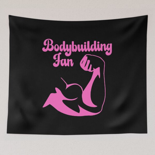 Item preview, A pink bodybuilding fan designed and sold by CleanDecor.