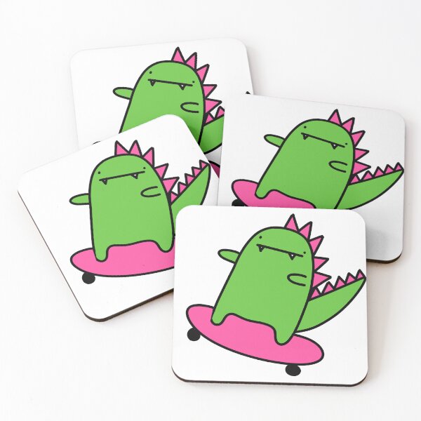 Item preview, Dino on a skateboard designed and sold by HummingGhost.