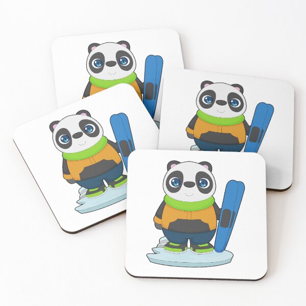 Item preview, Panda Skier Ski  designed and sold by Snabdesign84.