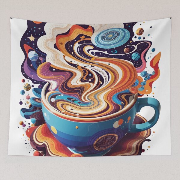Item preview, Galaxy in a coffee cup designed and sold by ratchawoot.