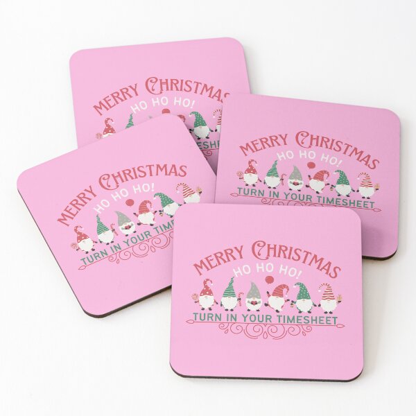 Item preview, Merry Christmas HO HO HO Turn In Your Timesheet HR Payroll designed and sold by SunfullyYours.