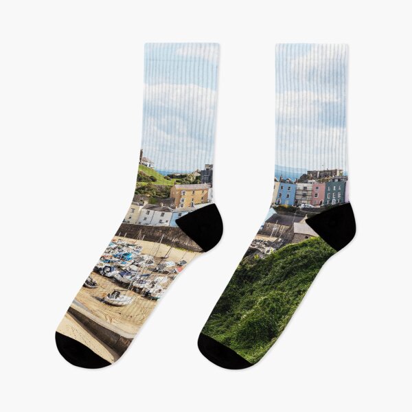 Item preview, Pastel Houses, Tenby, Wales designed and sold by Paul Thompson Photography.