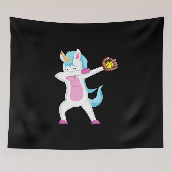 Item preview, Dabbing Unicorn Softball - Baseball Glove Sport designed and sold by jingdomdesgine.