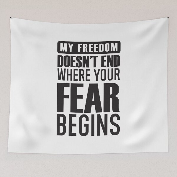 Item preview, My Freedom Doesn't End Where Your Fear Begins designed and sold by CatsCrew.