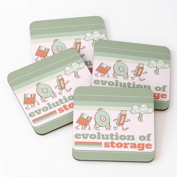 Item preview, Funny Computer Cloud Storage Evolution designed and sold by EdStark.