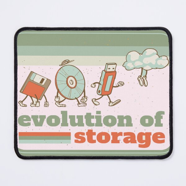 Item preview, Funny Computer Cloud Storage Evolution designed and sold by EdStark.