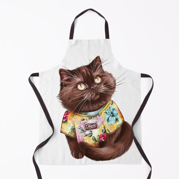 Item preview, Stylish cat wearing a summer shirt designed and sold by aliyehc.