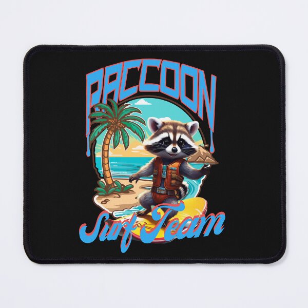 Item preview, A cool raccoon surfboarding designed and sold by Animal world designs.